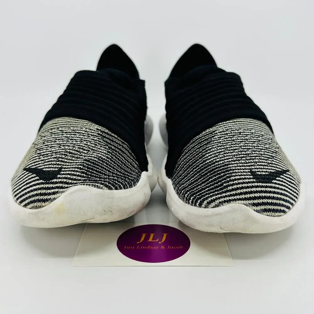 Nike Women's Free RN Flyknit 3.0 Athletic Sneakers Black/Grey AQ5708-005 Size 10